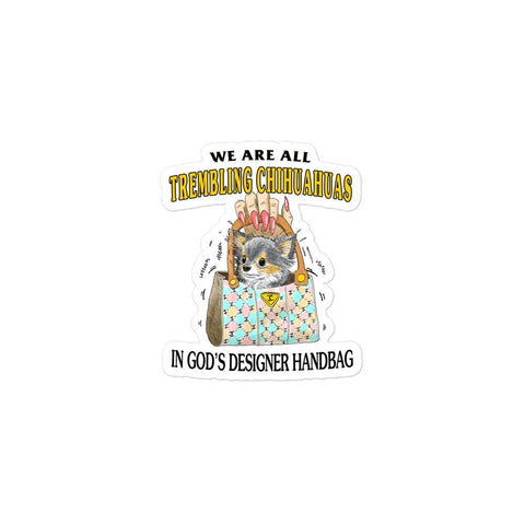 Trembling Chihuahua Bubble-free stickers