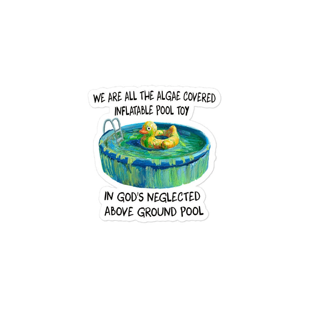 Pool Toy Bubble-free stickers