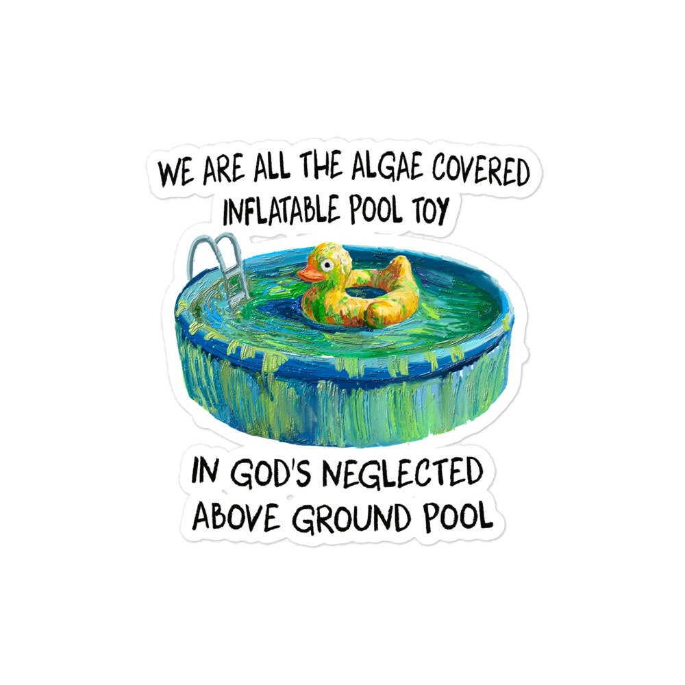 Pool Toy Bubble-free stickers