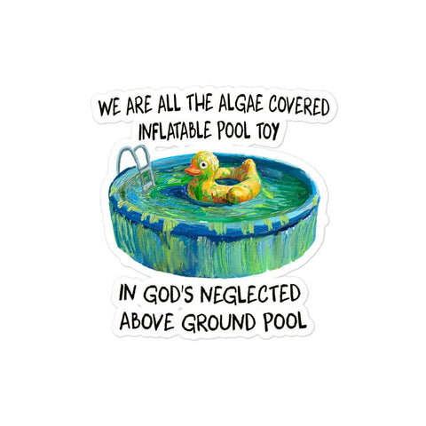 Pool Toy Bubble-free stickers
