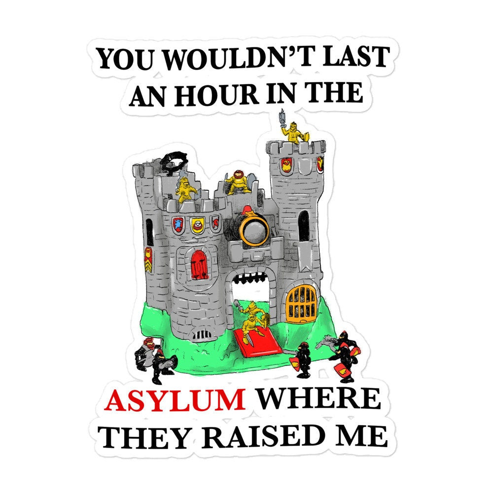 Asylum Bubble-free stickers