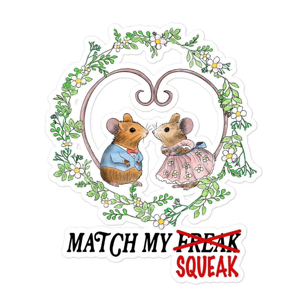 Match My Squeak Bubble-free stickers