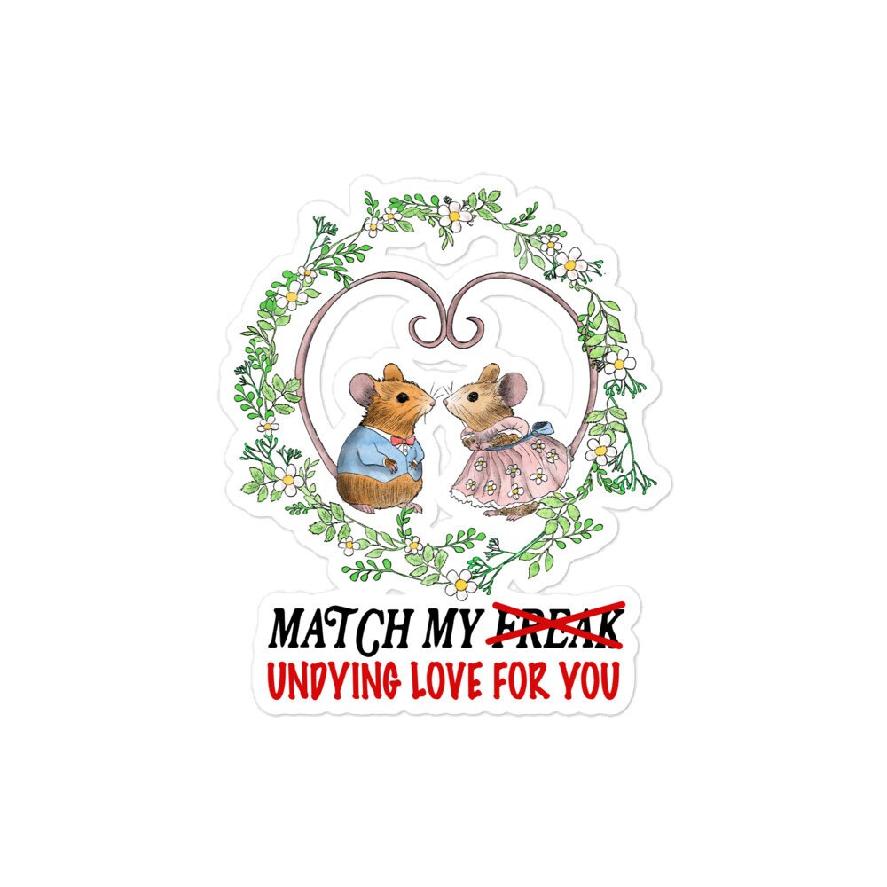 Undying Love Bubble-free stickers