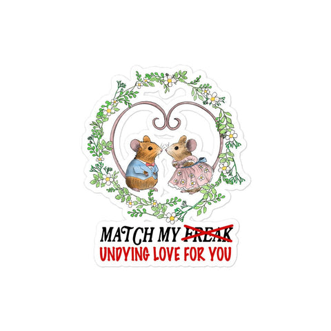 Undying Love Bubble-free stickers