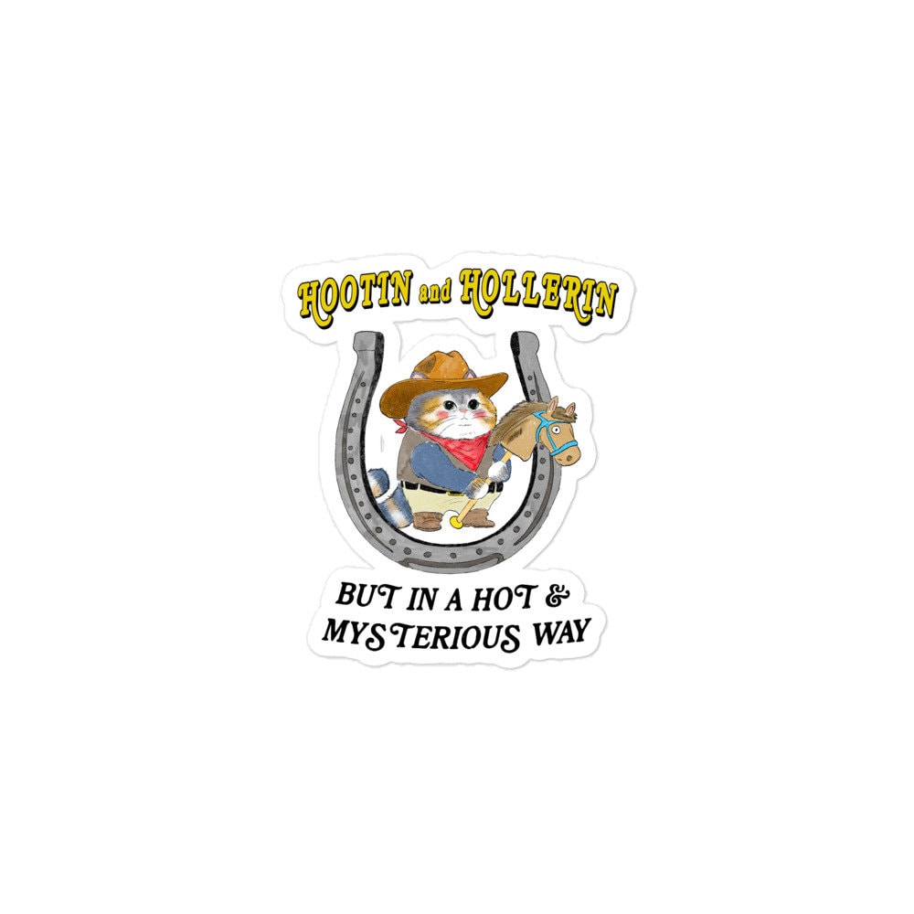 Hootin n Hollerin Bubble-free stickers