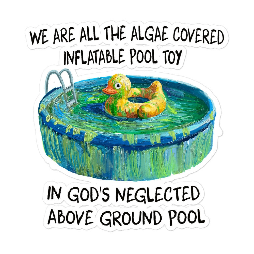 Pool Toy Bubble-free stickers