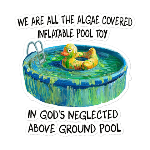 Pool Toy Bubble-free stickers