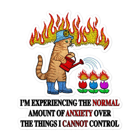 Normal Anxiety Bubble-free stickers
