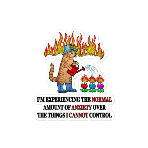 Normal Anxiety Bubble-free stickers