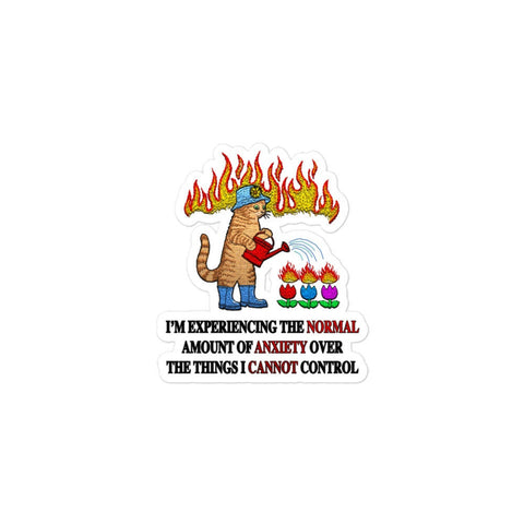Normal Anxiety Bubble-free stickers