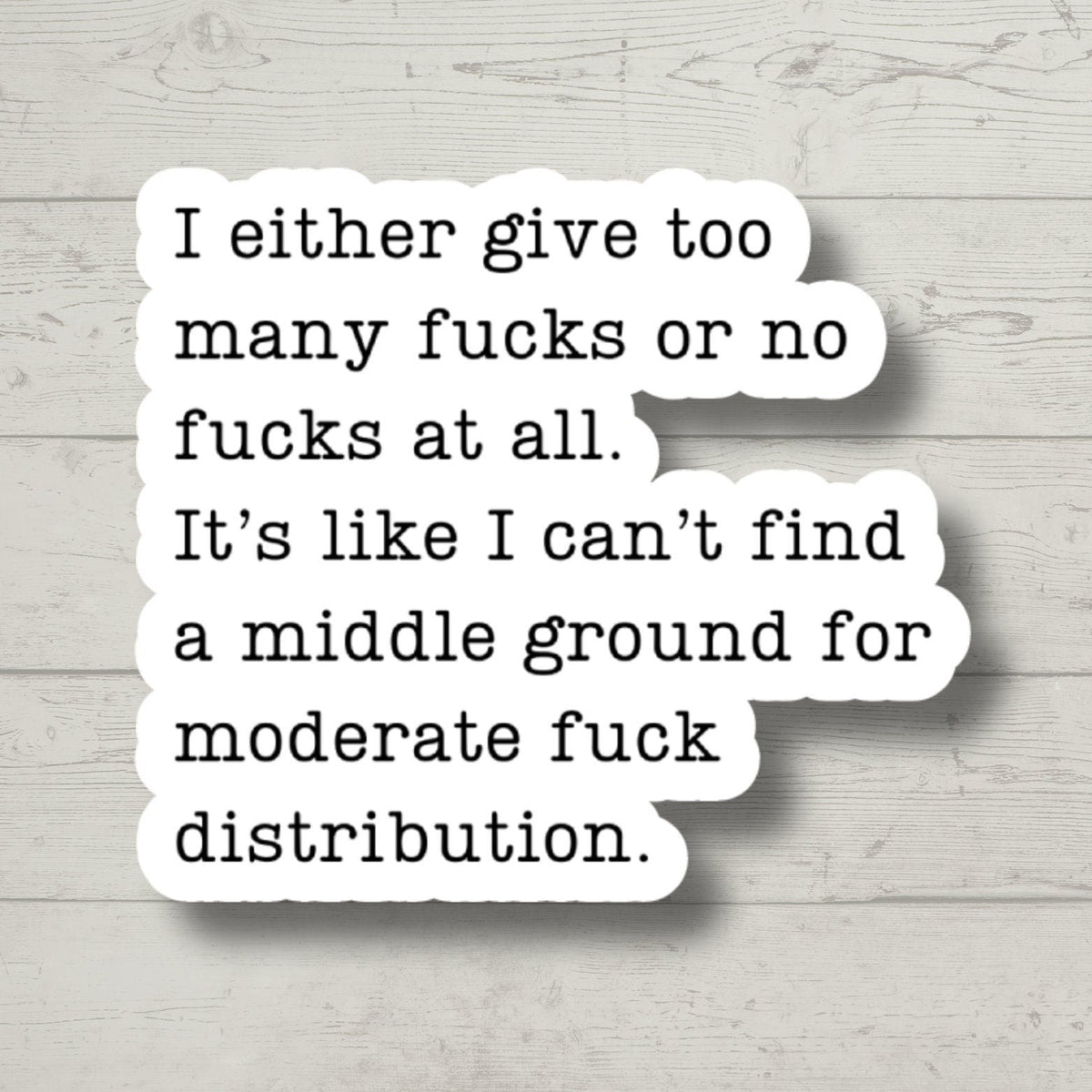 Too Many F*cks, Funny Stickers, Sarcasm Stickers, Sarcastic Stickers, Funny Laptop Sticker, Funny Decals, Hydroflask Stickers