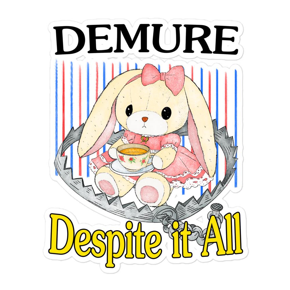 Demure Bubble-free stickers