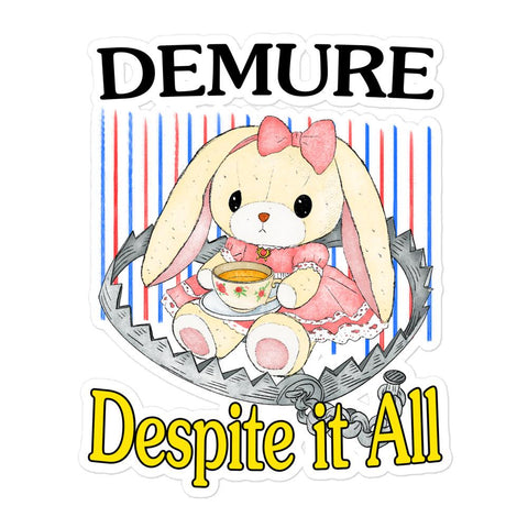 Demure Bubble-free stickers