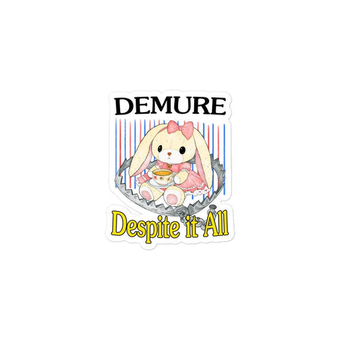 Demure Bubble-free stickers