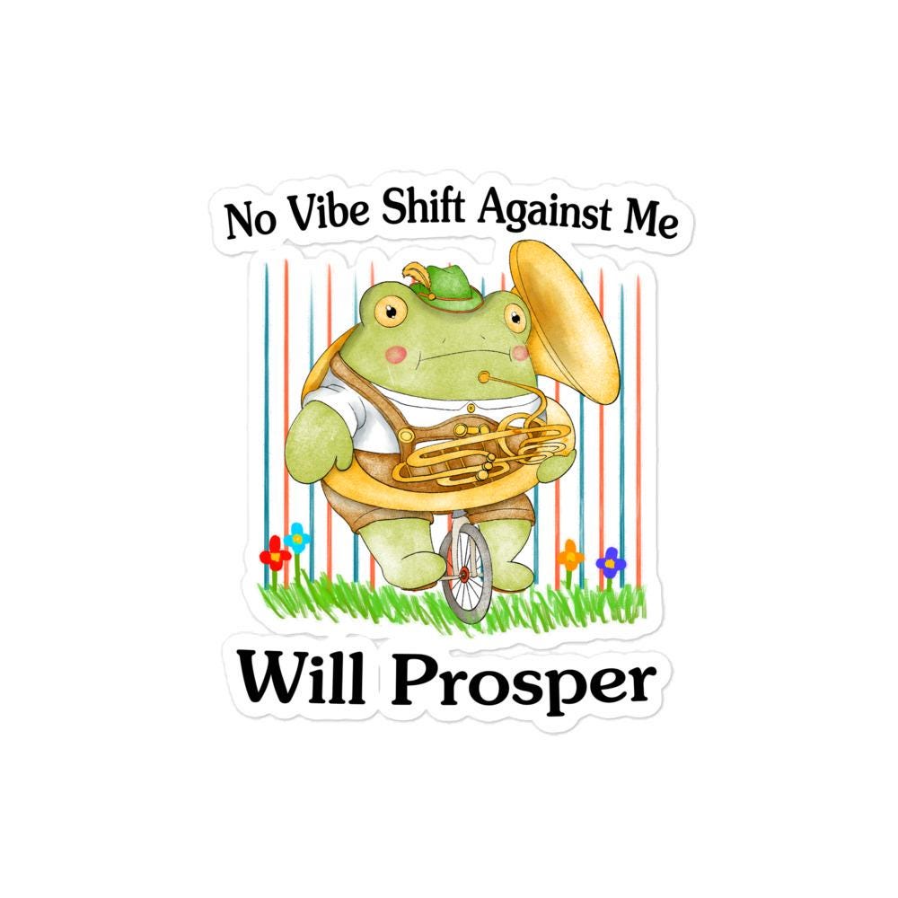 No Vibe Shift Against Me Bubble-free stickers