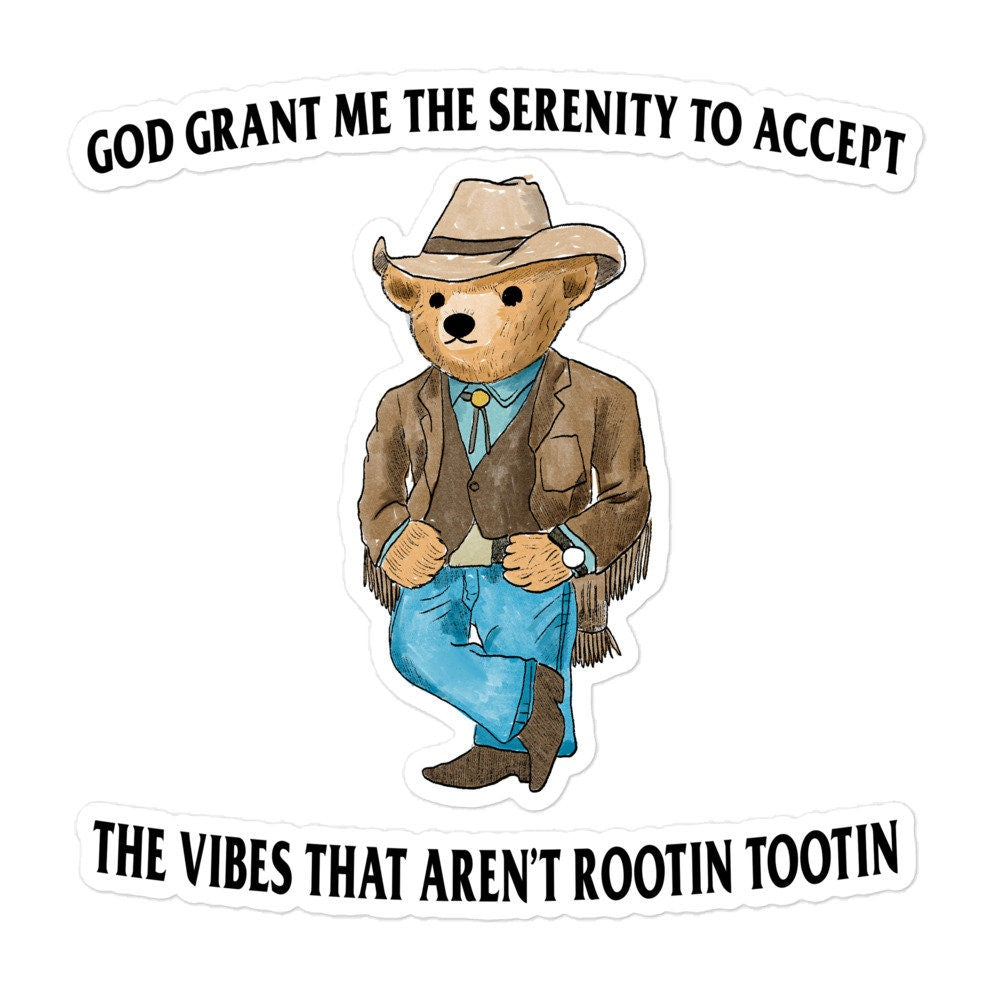 Serenity Bear Bubble-free stickers