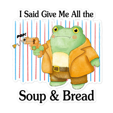 Soup and Bread Bubble-free stickers