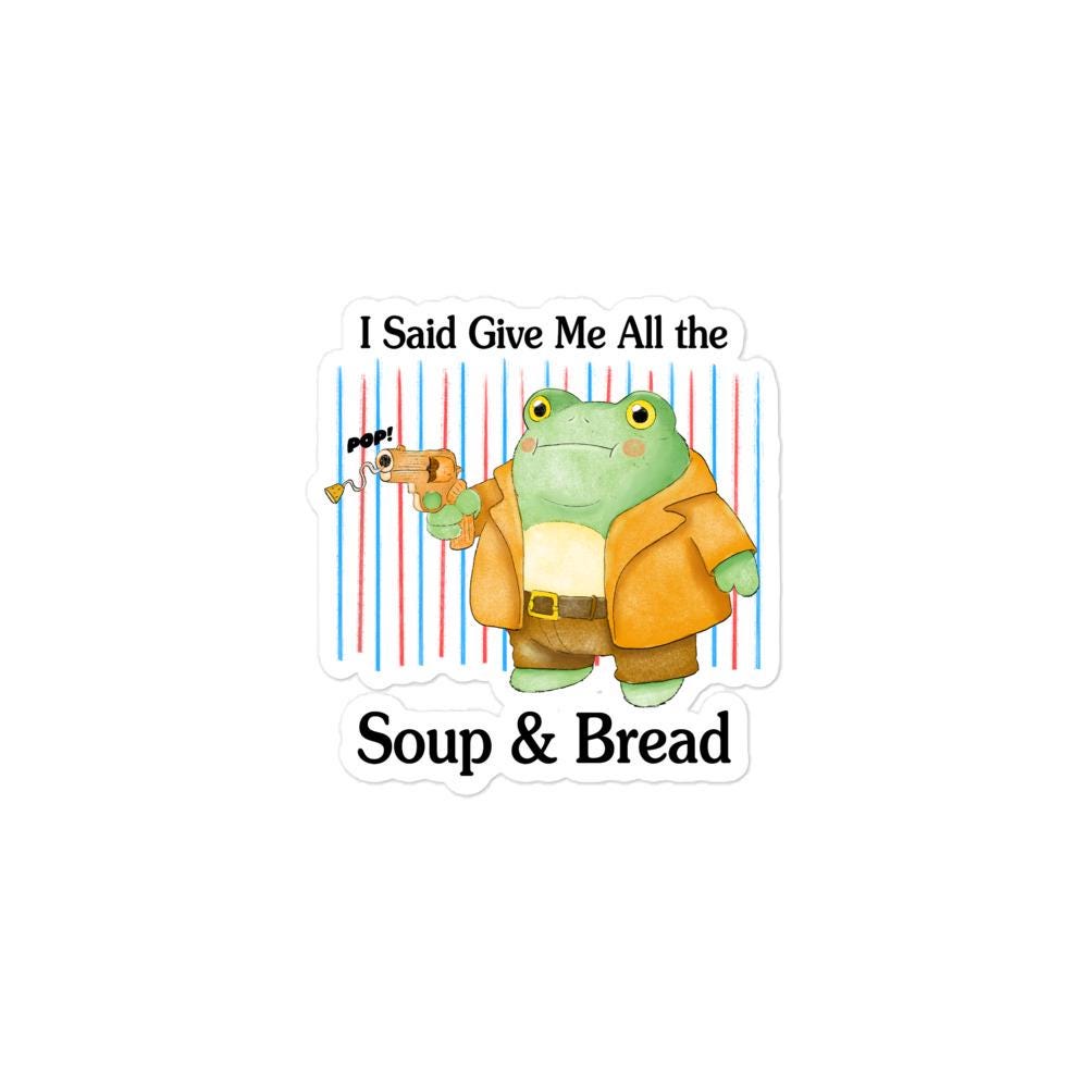 Soup and Bread Bubble-free stickers