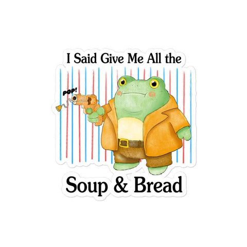 Soup and Bread Bubble-free stickers