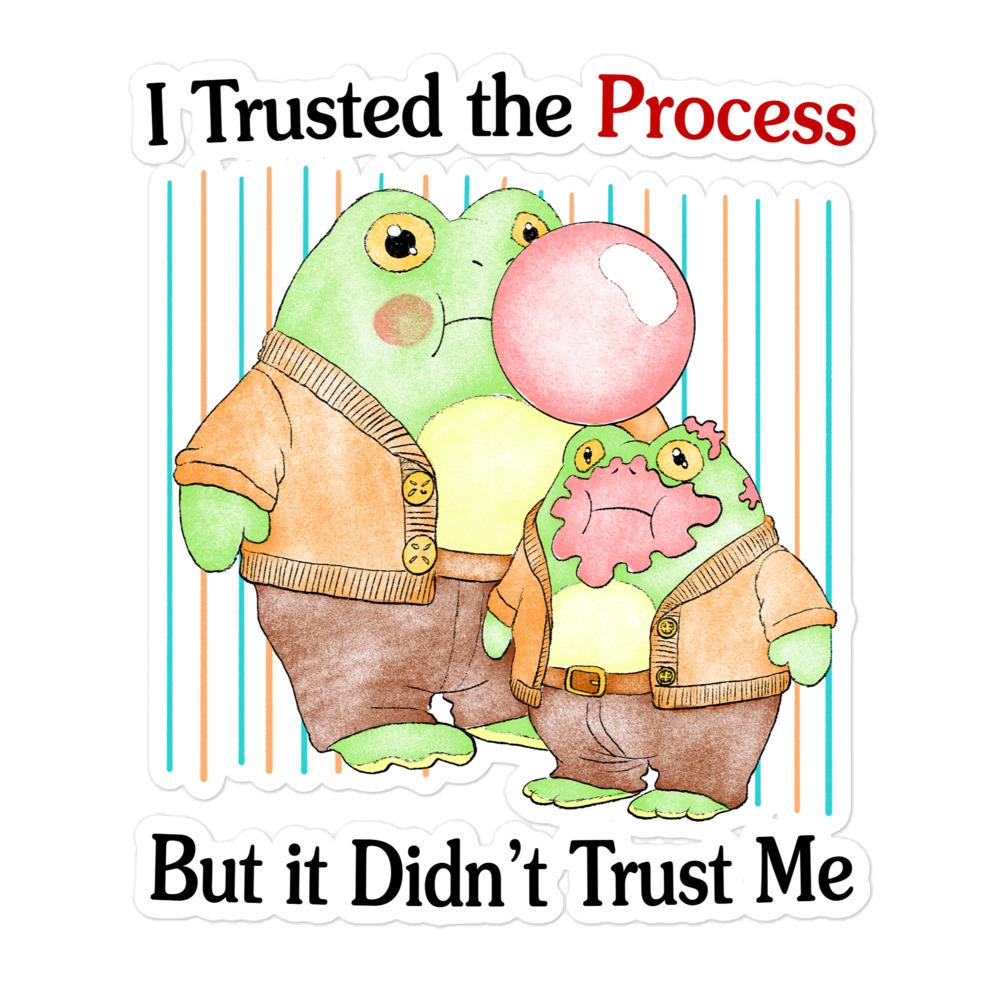 The Process Bubble-free stickers