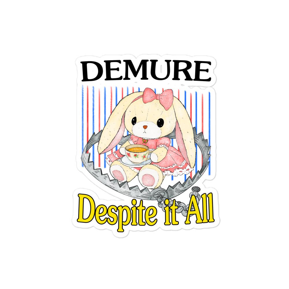 Demure Bubble-free stickers