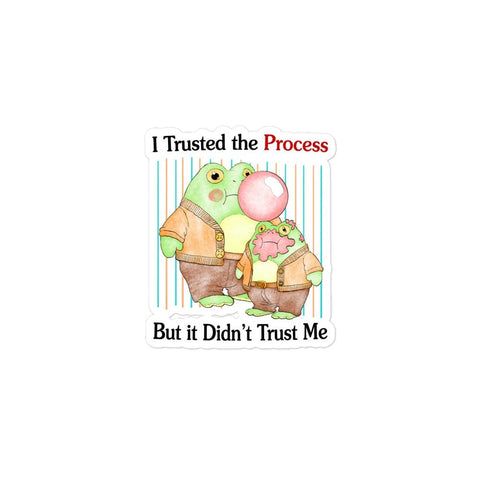 The Process Bubble-free stickers