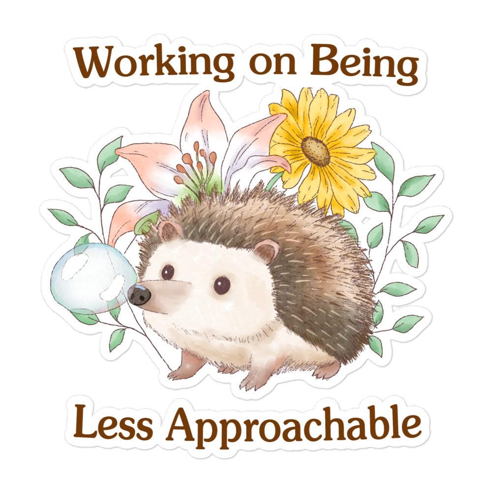 Less Approachable Bubble-free stickers