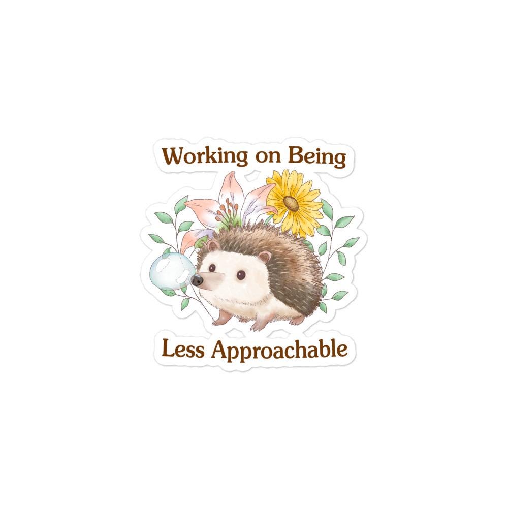 Less Approachable Bubble-free stickers
