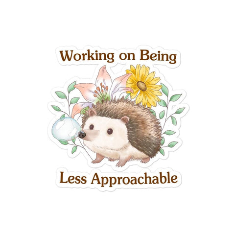 Less Approachable Bubble-free stickers