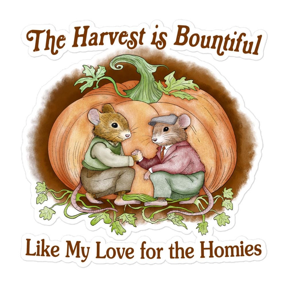 Bountiful Harvest Bubble-free stickers