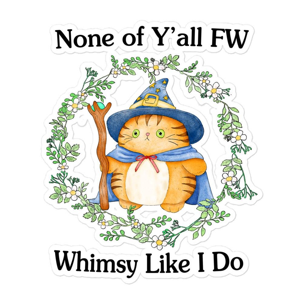 FW Whimsy Bubble-free stickers