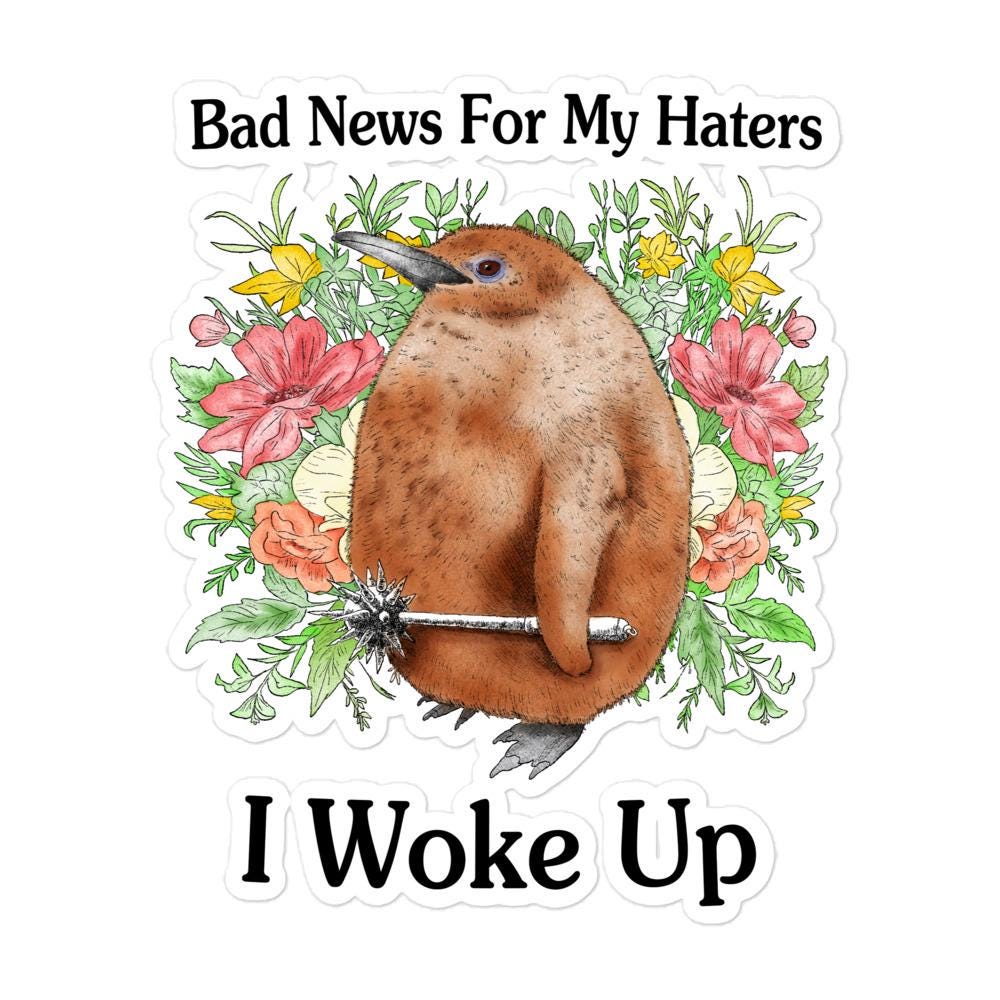 Bad News Bubble-free stickers