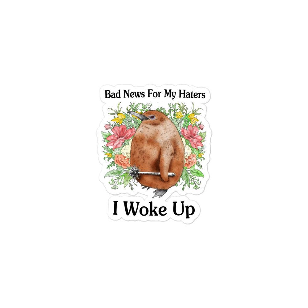 Bad News Bubble-free stickers