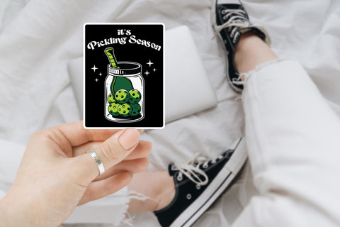 Pickling Season pickleball sticker, laptop sticker, water bottle sticker, pickleball gifts, funny stickers, sarcastic sticker