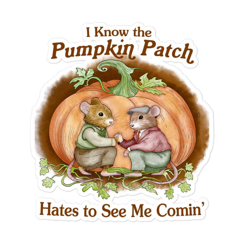 Pumpkin Patch Bubble-free stickers