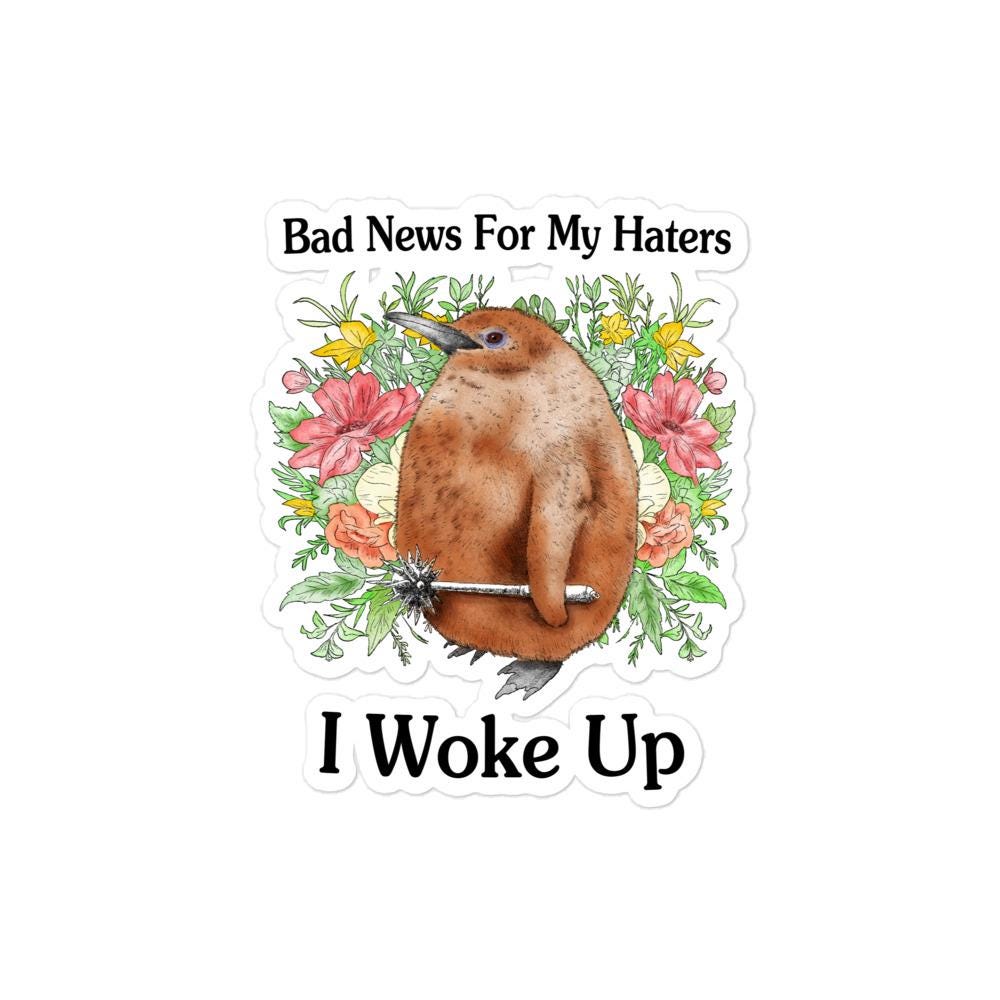 Bad News Bubble-free stickers