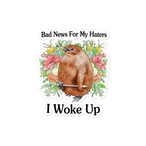 Bad News Bubble-free stickers