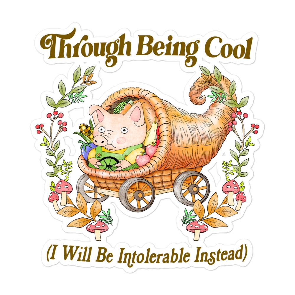 Through Being Cool Bubble-free stickers