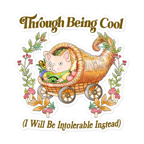 Through Being Cool Bubble-free stickers