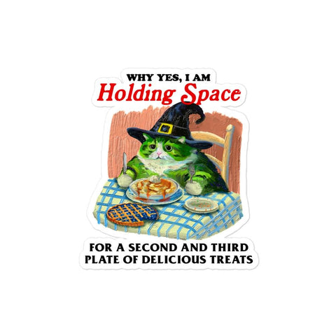 Holding Space Bubble-free stickers