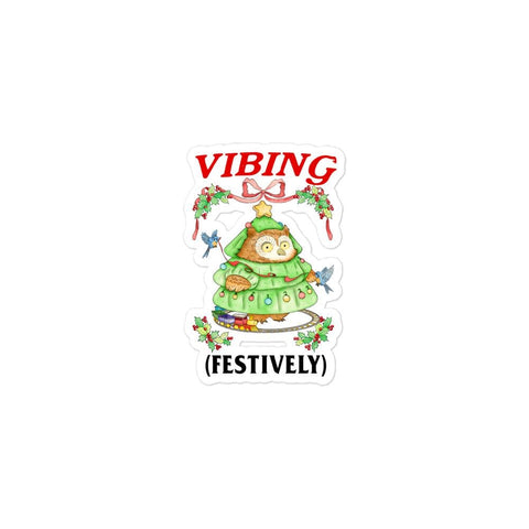 Festive Vibing Bubble-free stickers