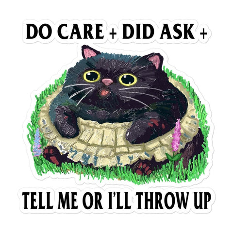 Tell Me Bubble-free stickers
