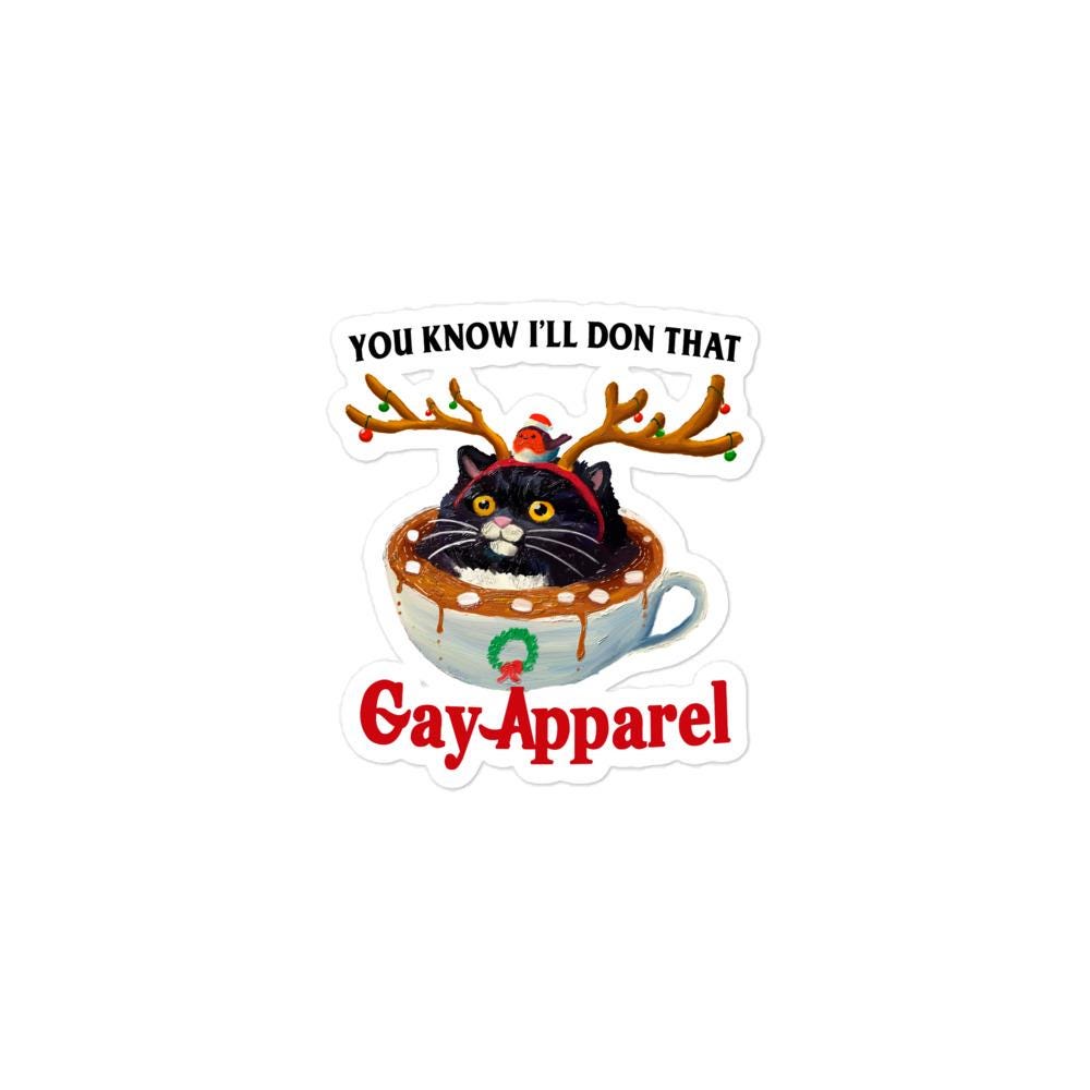 Gay Apparel Bubble-free stickers