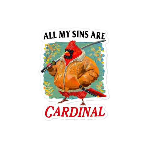 Cardinal Sins Bubble-free stickers