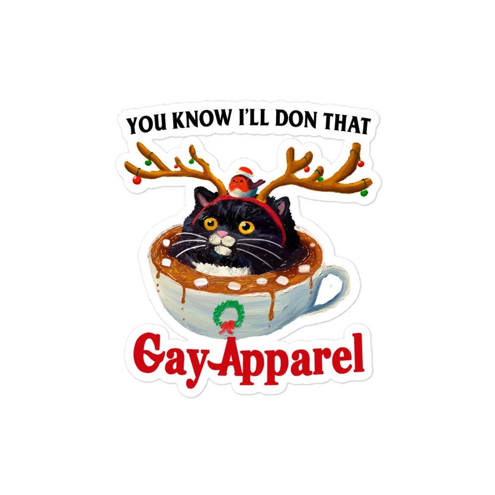 Gay Apparel Bubble-free stickers