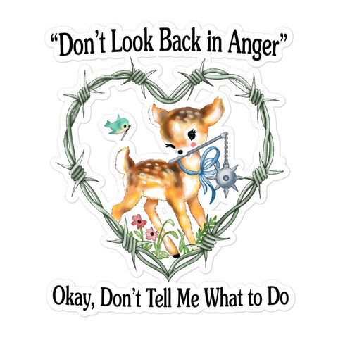 Don't Look Back Bubble-free stickers