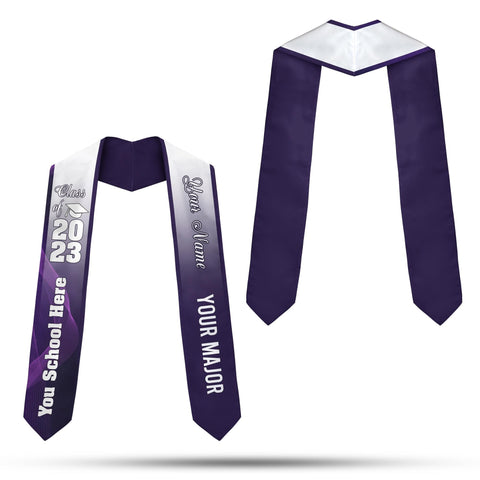 Personalized Graduation 2025 Stoles, Custom Class Of 2025 Stoles, Your High School Grad Sash, Any University Grad Stoles Sash TD-0417-8Q2R