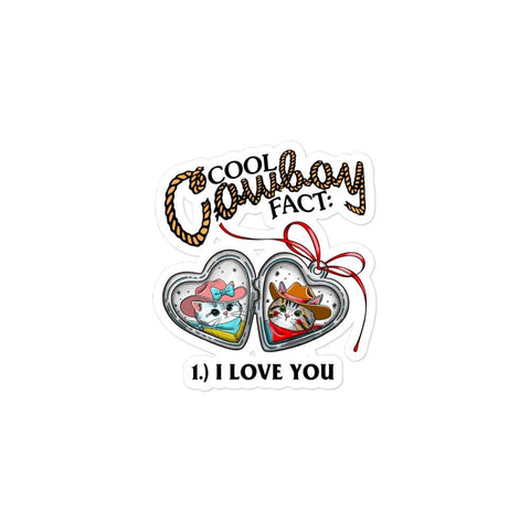 Cowboy Fact Bubble-free stickers