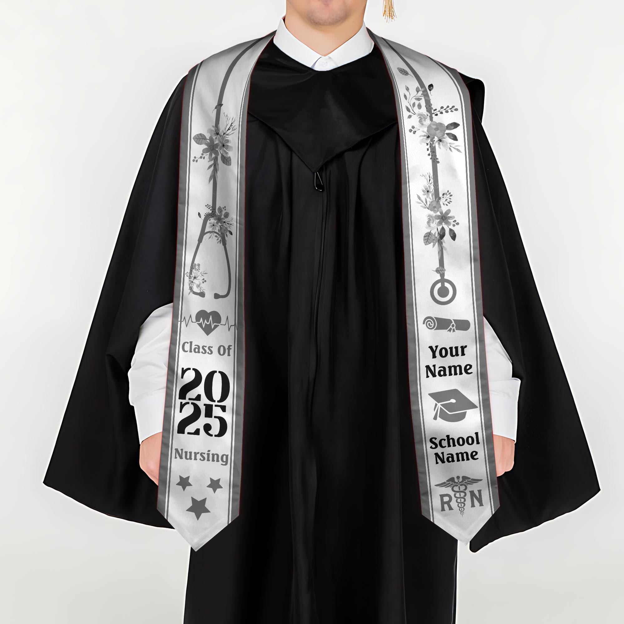 Customized Nursing Stole, Nursing Graduation Stole, RN Stole Nursing Stole Graduation 2025, Nursing Graduation, Nursing Stole Graduate 2025