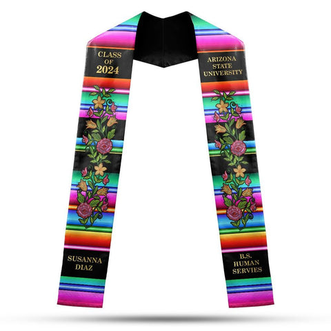 Personalized Mexican Stole, Custom Mexican Graduation Stole, Mexican Stole Graduation Class Of 2025, Mexican Graduation Sash TD-0425-UA4Z